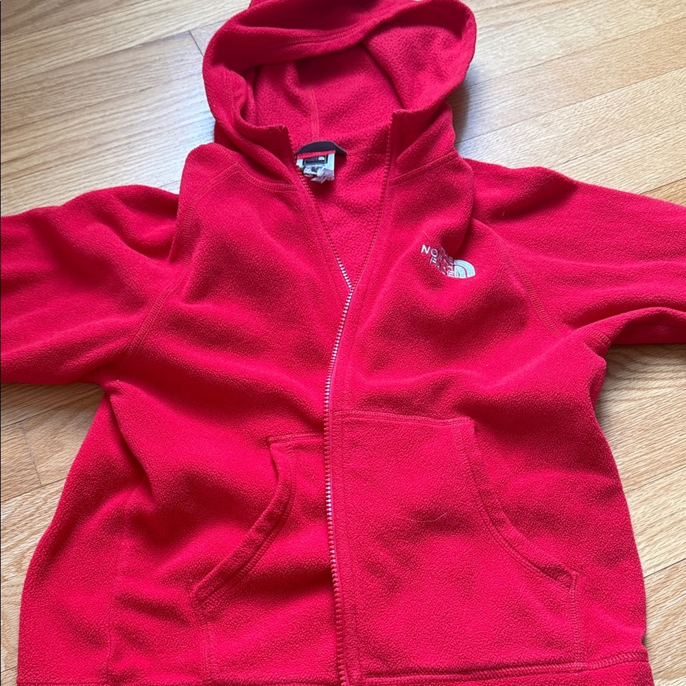The North Face Kids Bright Red Fleece Hoodie